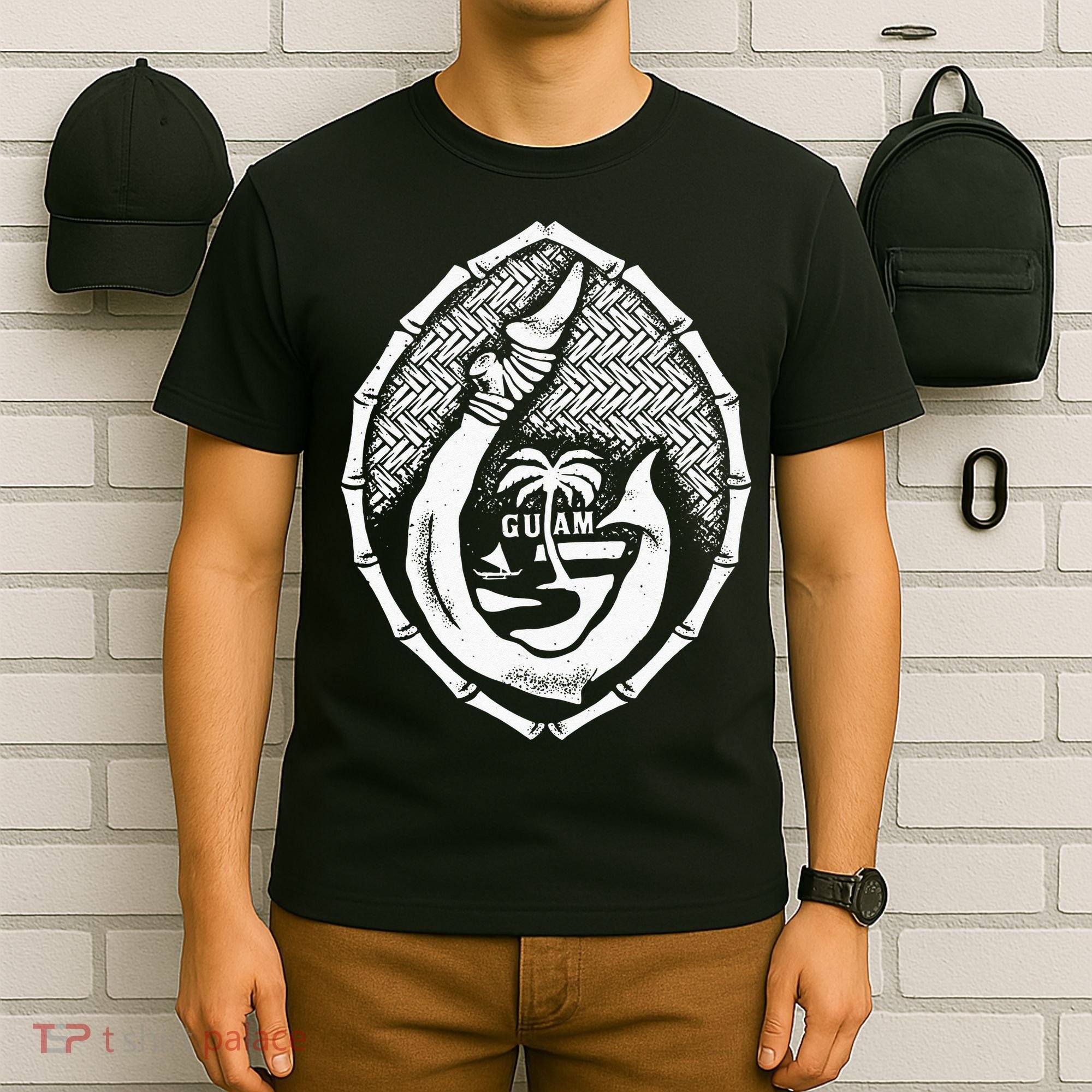 Vintage Tribal Guam Seal 671 GUam T-Shirt