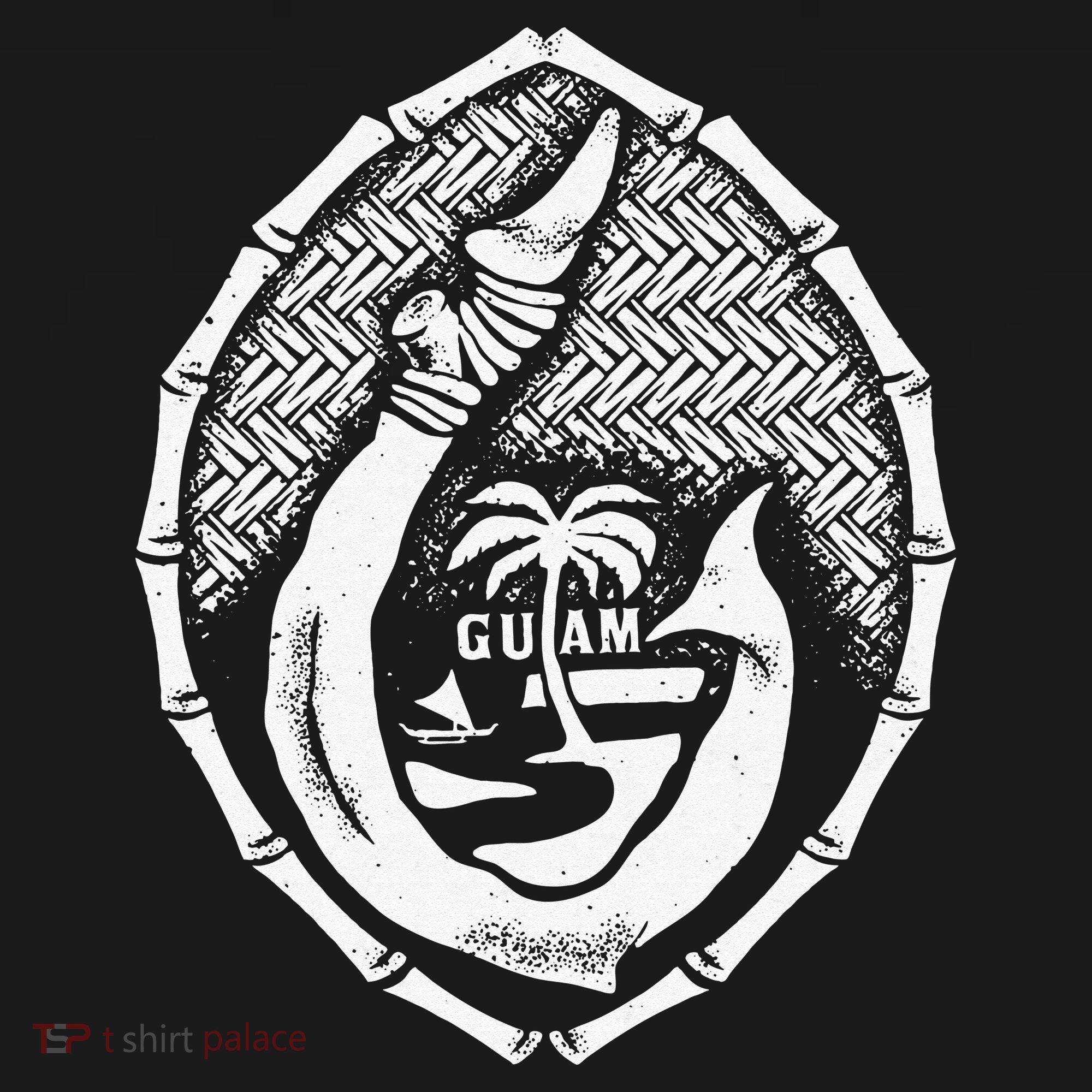 Vintage Tribal Guam Seal 671 GUam T-Shirt