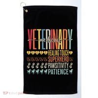 Vet Tech Gifts Veterinary Technician Gifts Appreciation Day Golf Towel thumb 0