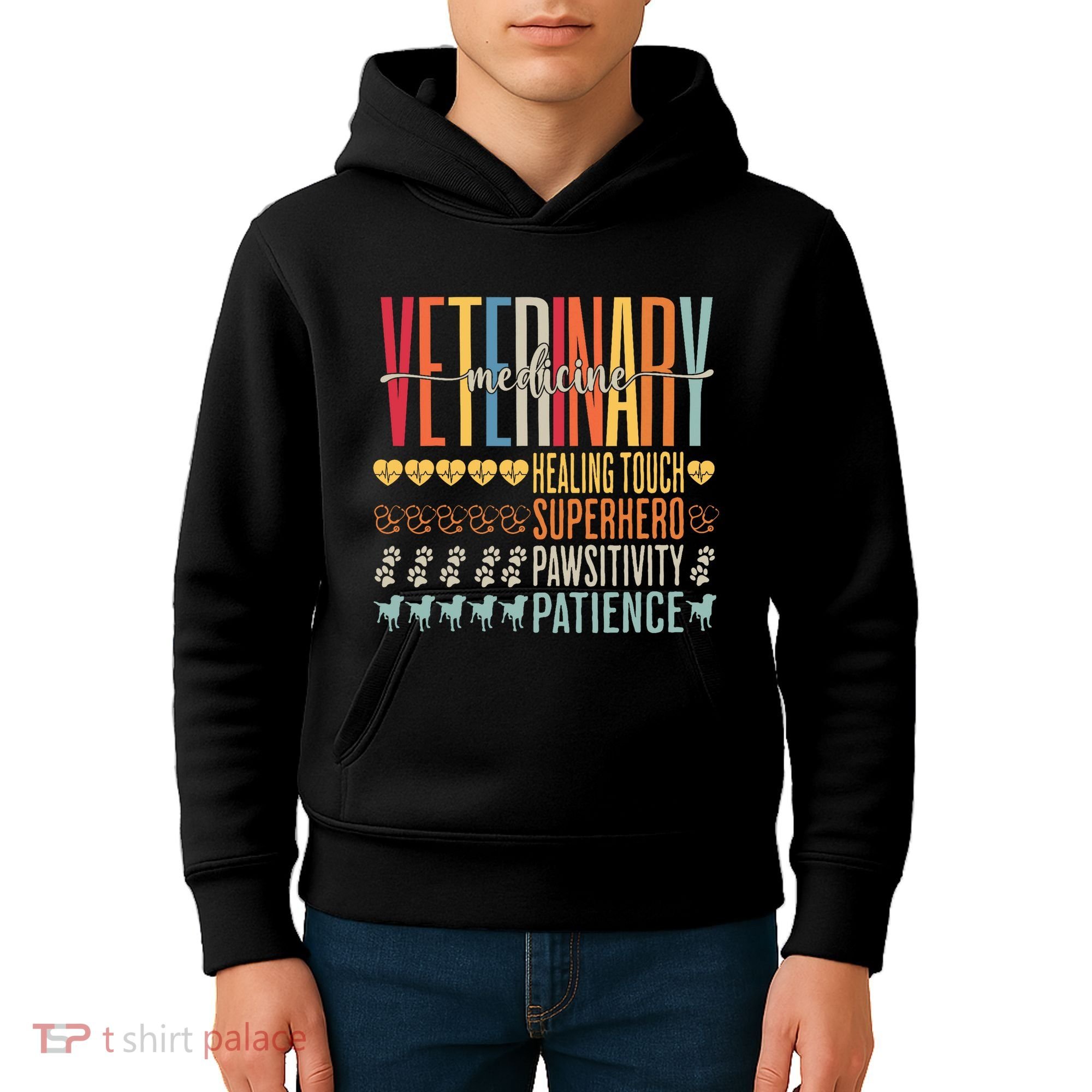 Vet Tech Gifts Veterinary Technician Gifts Appreciation Day Kids Hoodie