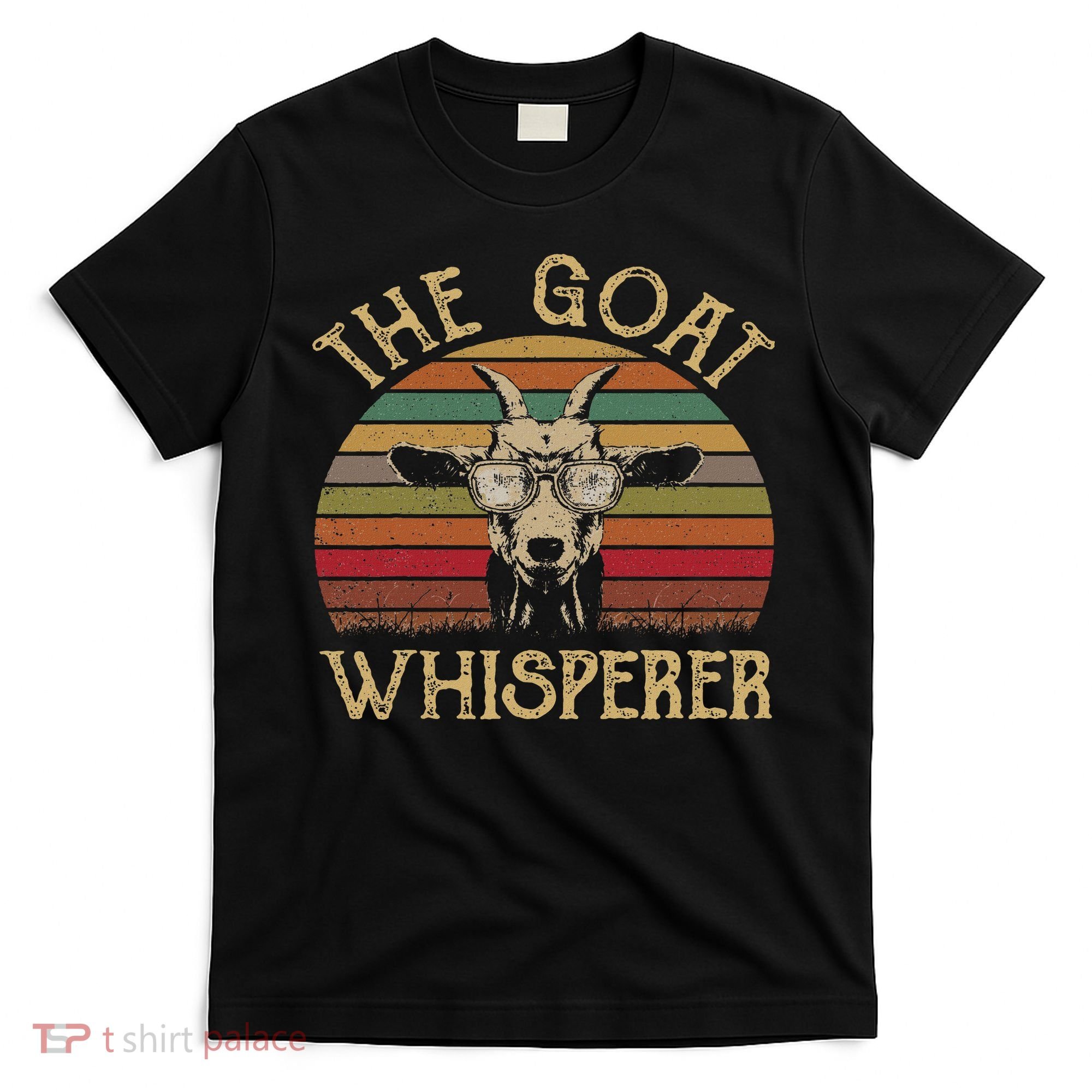 Vintage The Goat Whisperer Funny Goat Lover Farmer Gift T-Shirt