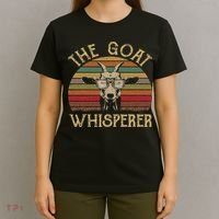 Vintage The Goat Whisperer Funny Goat Lover Farmer Gift T-Shirt thumb 4