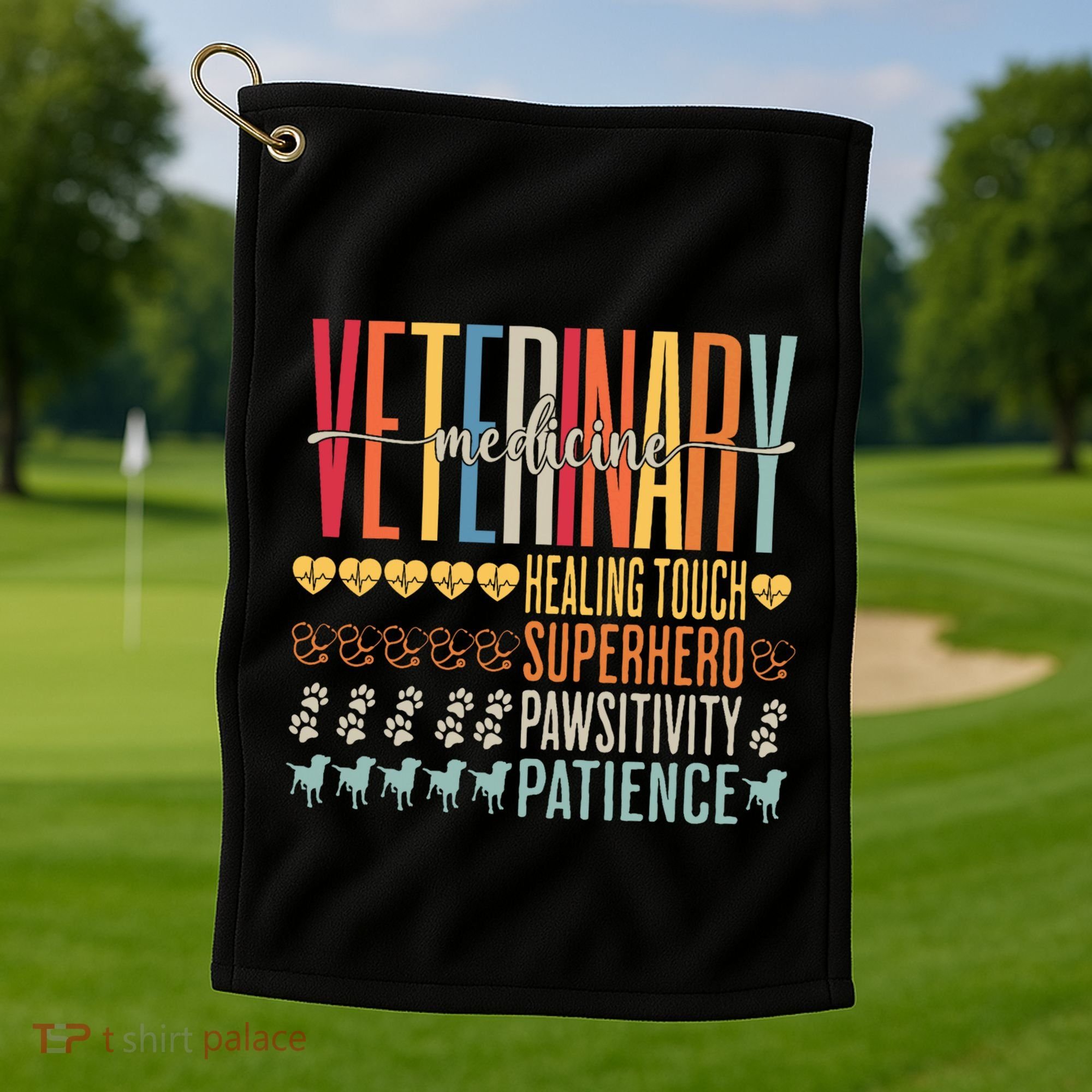 Vet Tech Gifts Veterinary Technician Gifts Appreciation Day Golf Towel
