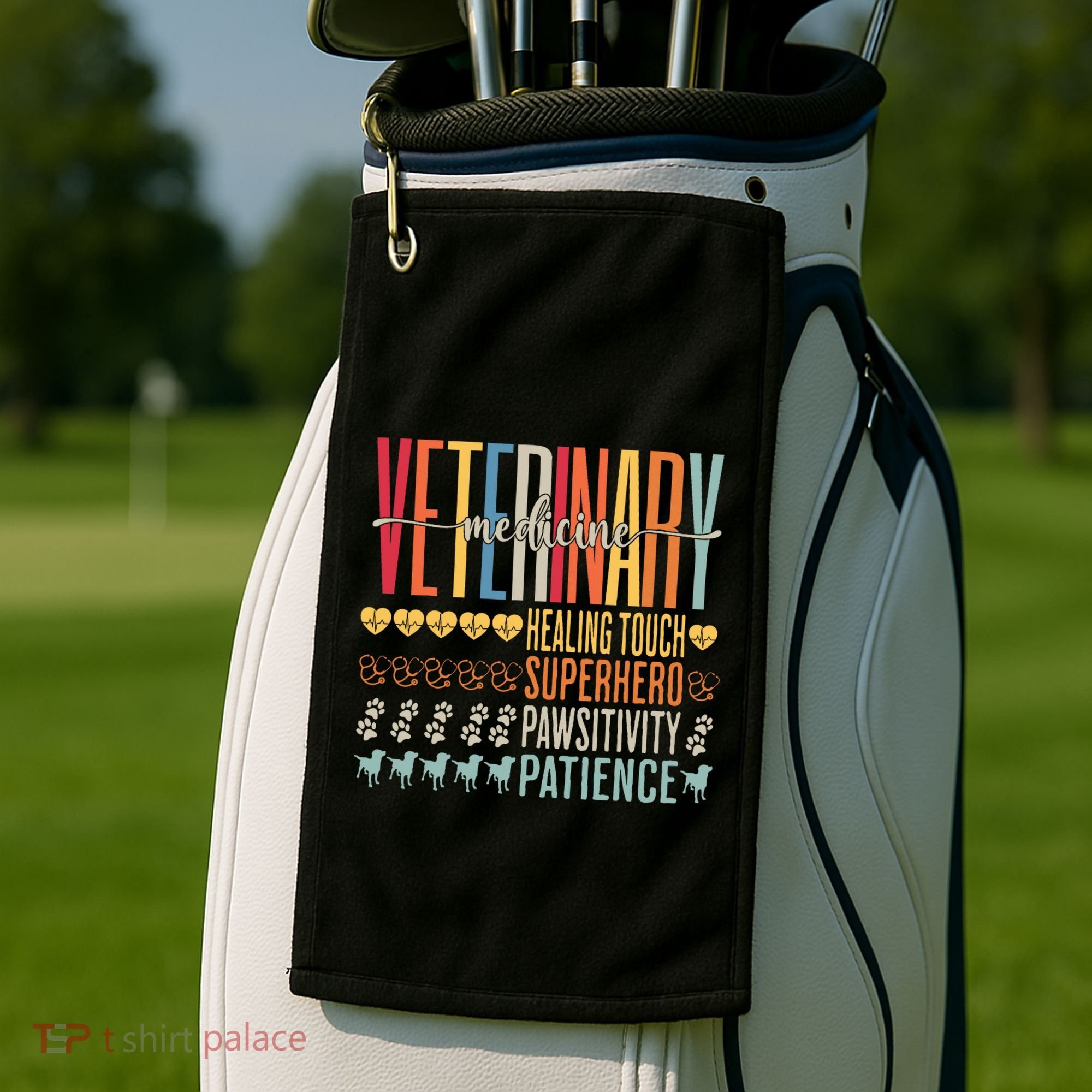 Vet Tech Gifts Veterinary Technician Gifts Appreciation Day Golf Towel