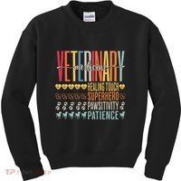 Vet Tech Gifts Veterinary Technician Gifts Appreciation Day Kids Sweatshirt thumb 0
