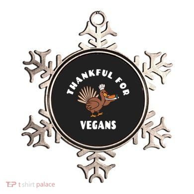 Vegan Thanksgiving Great Gift Turkey Chef Thankful For Vegans Gift Ornament