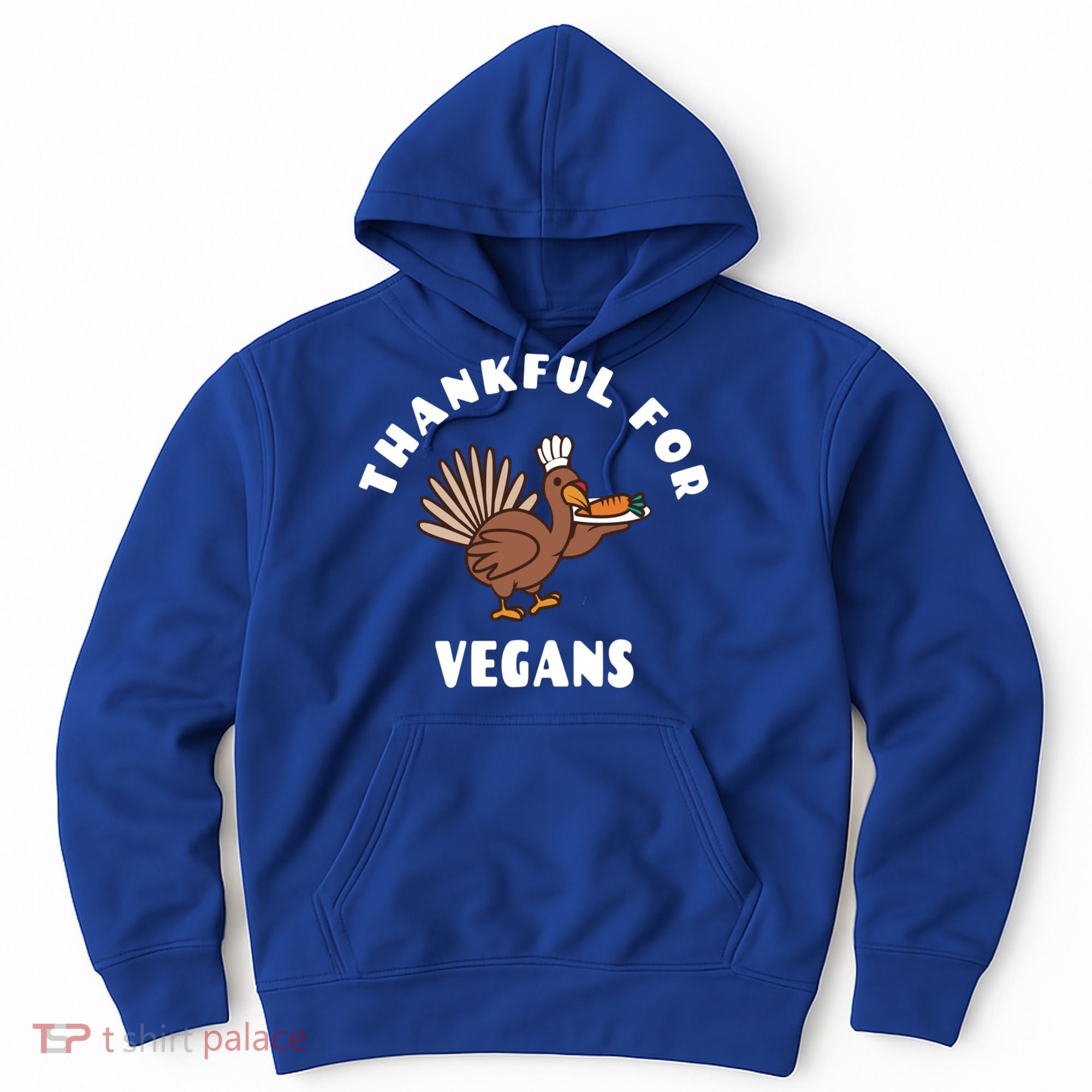 Vegan Thanksgiving Great Gift Turkey Chef Thankful For Vegans Gift Hoodie