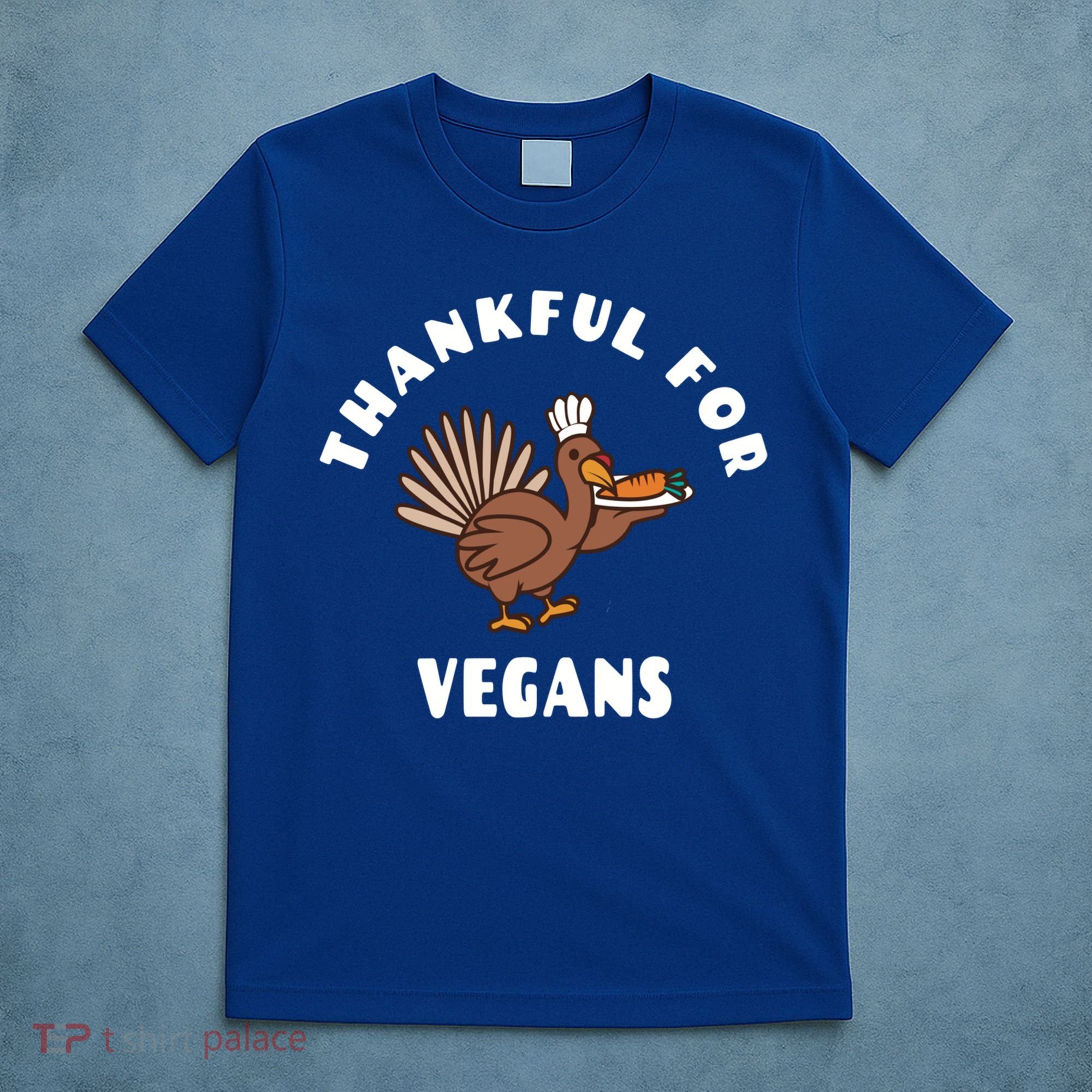 Vegan Thanksgiving Great Gift Turkey Chef Thankful For Vegans Gift T-Shirt