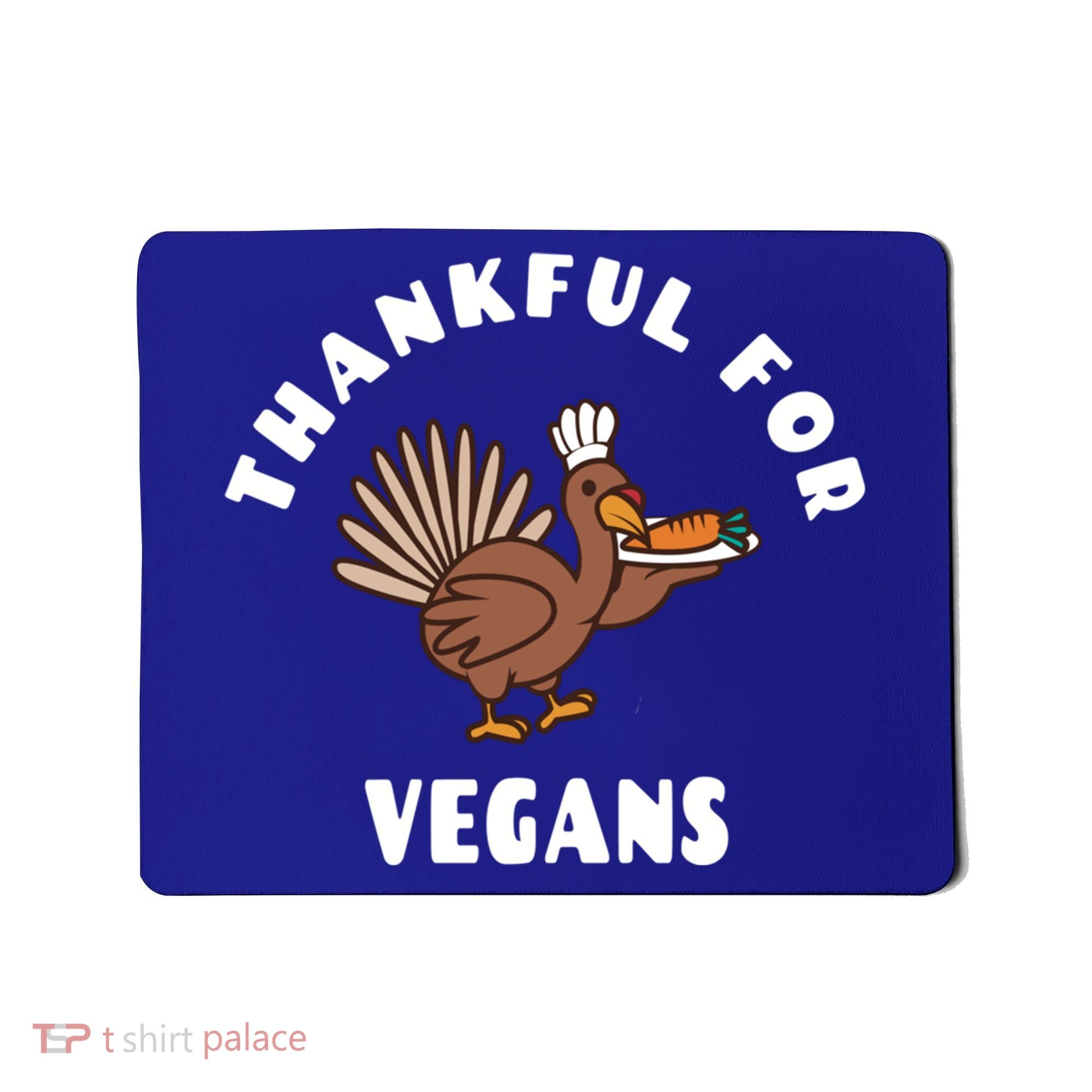 Vegan Thanksgiving Great Gift Turkey Chef Thankful For Vegans Gift Mousepad