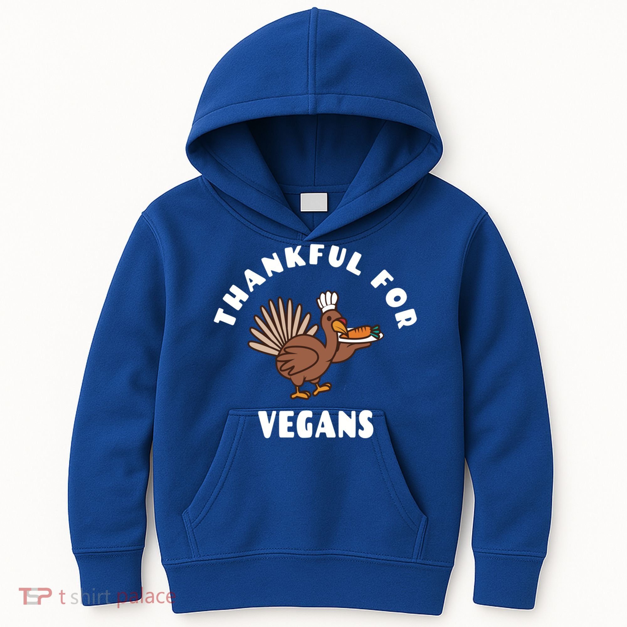 Vegan Thanksgiving Great Gift Turkey Chef Thankful For Vegans Gift Kids Hoodie