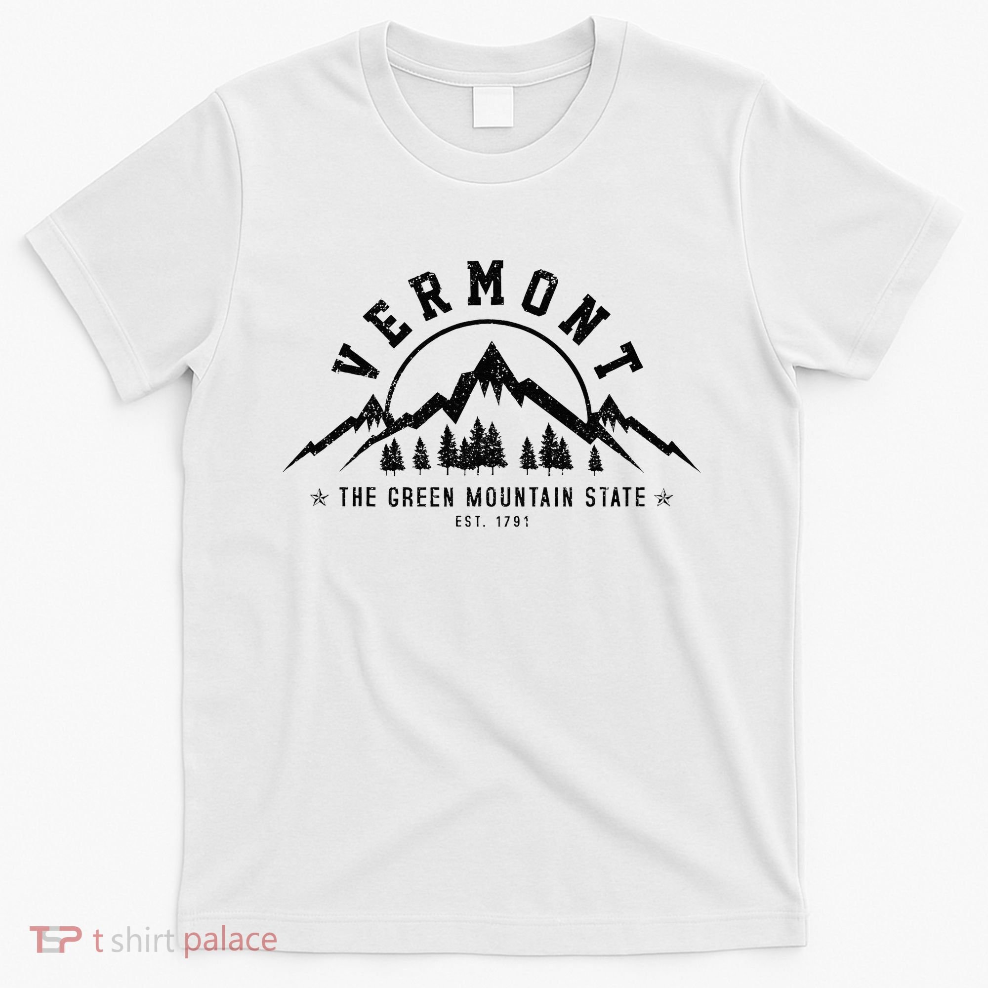 Vermont The Green Mountain State Est. 1791 Vintage Gift T-Shirt
