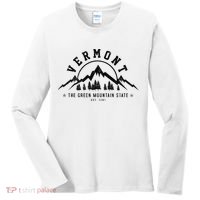 Vermont The Green Mountain State Est. 1791 Vintage Gift Women's Long Sleeve Shirt thumb 0