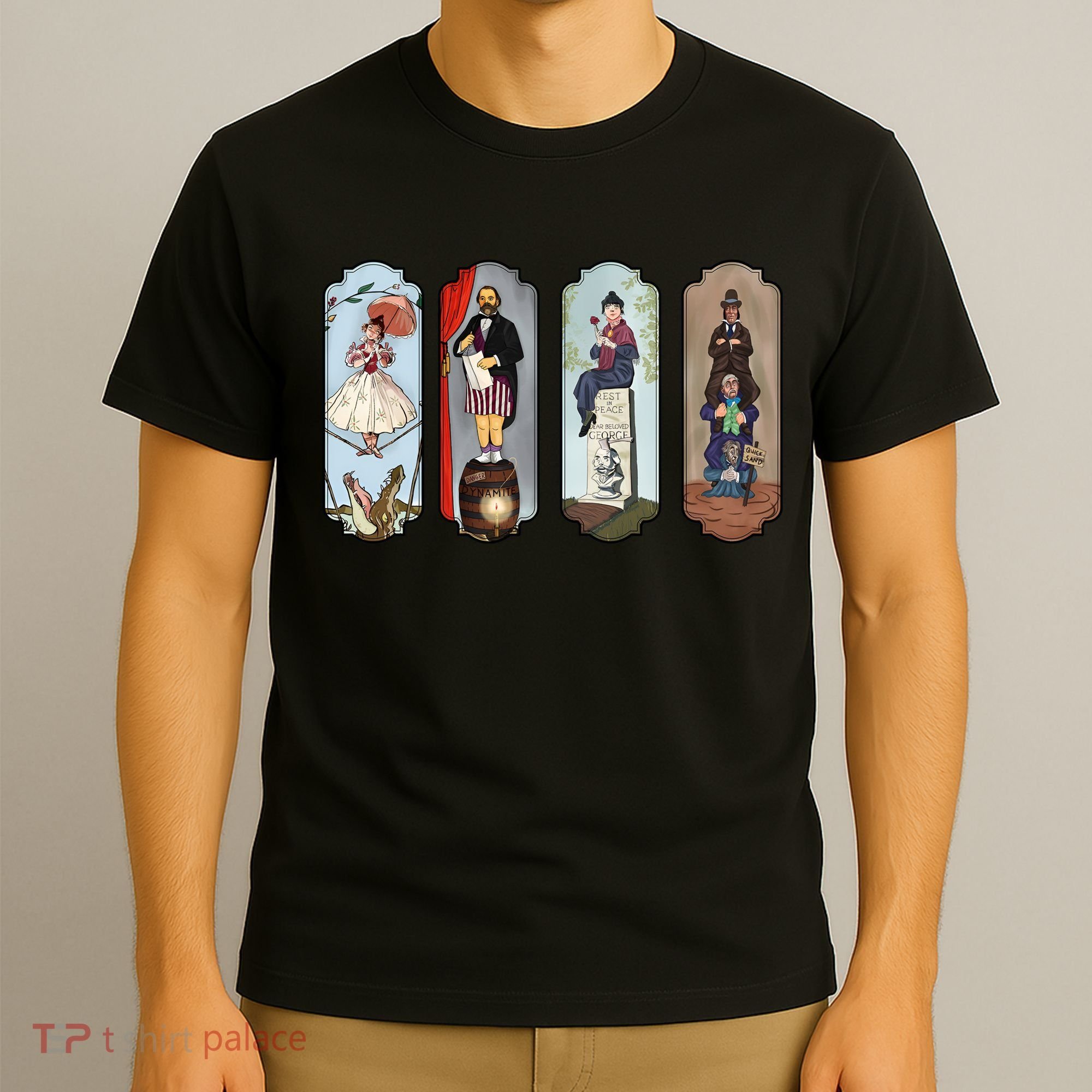 Vintage The Haunted Mansion Halloween For Fan Lover T-Shirt