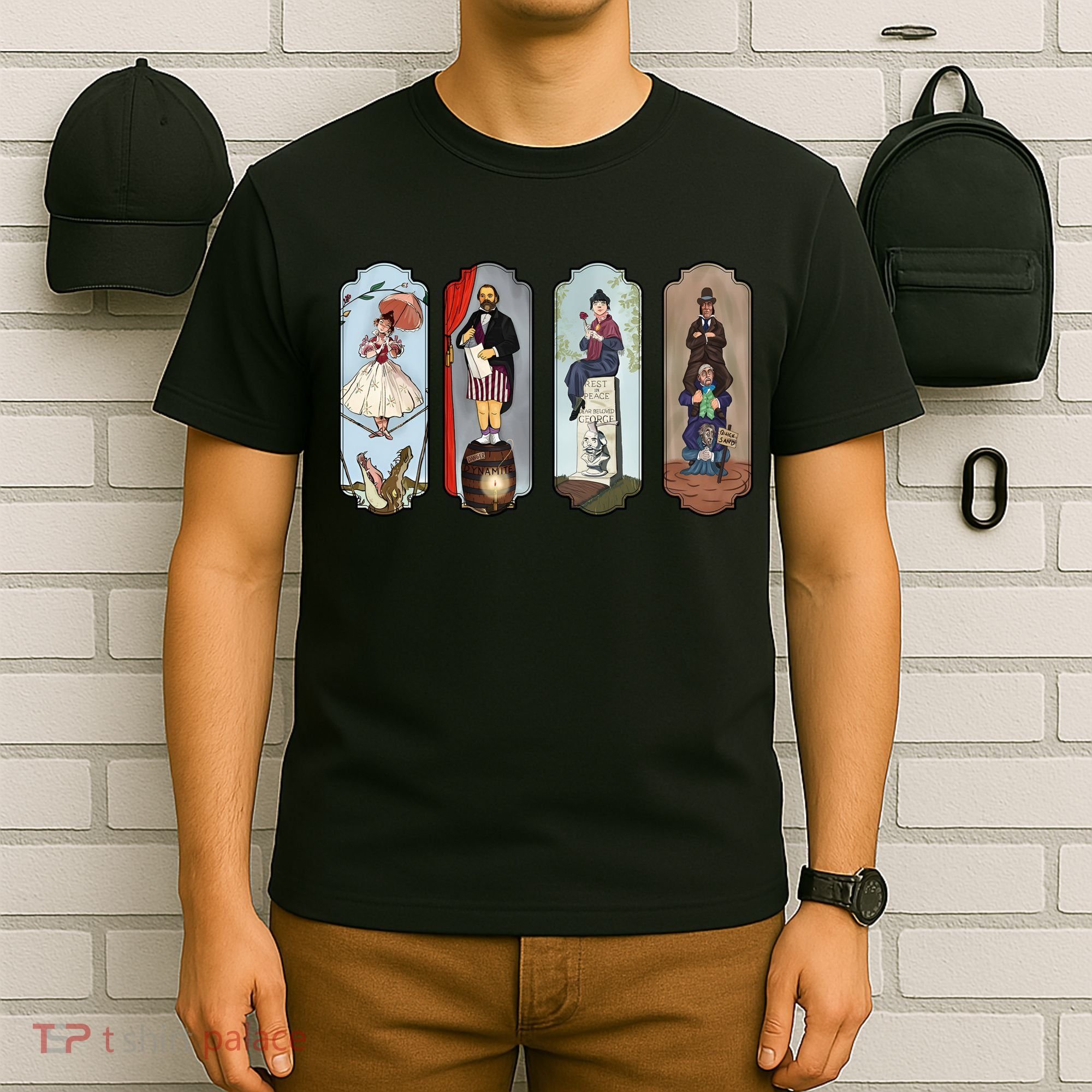 Vintage The Haunted Mansion Halloween For Fan Lover T-Shirt