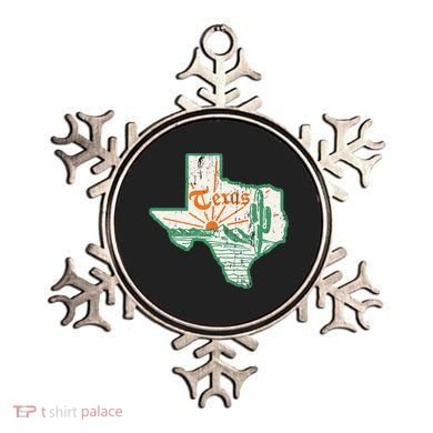 Vintage Texas Home State Map Pride Cactus Texan Retro Rodeo Ornament