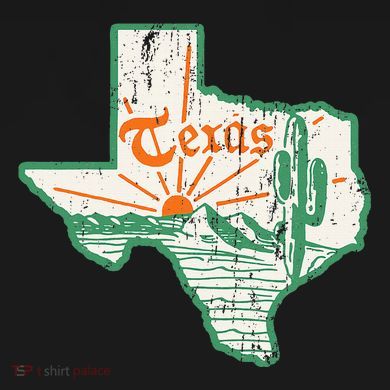 Vintage Texas Home State Map Pride Cactus Texan Retro Rodeo Kids Tie-Dye T-Shirt