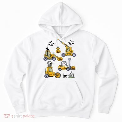 Vehicles Truck Halloween Construction Pumpkin Hoodie