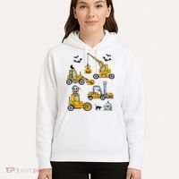 Vehicles Truck Halloween Construction Pumpkin Hoodie thumb 5