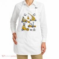 Vehicles Truck Halloween Construction Pumpkin Apron thumb 2