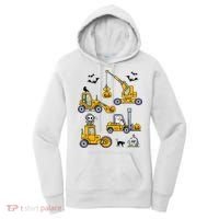 Vehicles Truck Halloween Construction Pumpkin Women's Hoodie thumb 0