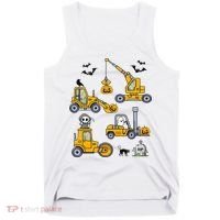 Vehicles Truck Halloween Construction Pumpkin Tank Top thumb 0