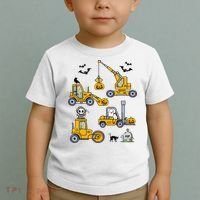 Vehicles Truck Halloween Construction Pumpkin Toddler T-Shirt thumb 2