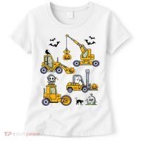 Vehicles Truck Halloween Construction Pumpkin Women's T-Shirt thumb 0