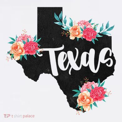 Vintage Texas Home State Map Pride Flowers Retro Rodeo Ladies Essential Flowy Tank