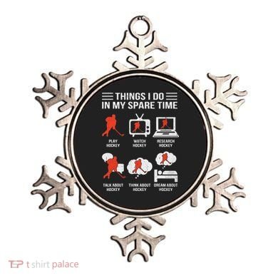 Vintage Things I Do In My Spare Time Hockey Ornament