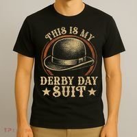 Vintage This Is My Derby Day Suit Funny Horse Racing Derby T-Shirt thumb 3