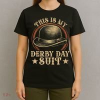 Vintage This Is My Derby Day Suit Funny Horse Racing Derby T-Shirt thumb 4