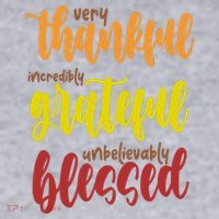 Very Thankful Incredibly Grateful Unbelievably Blessed Women's Sweatshirt thumb 2