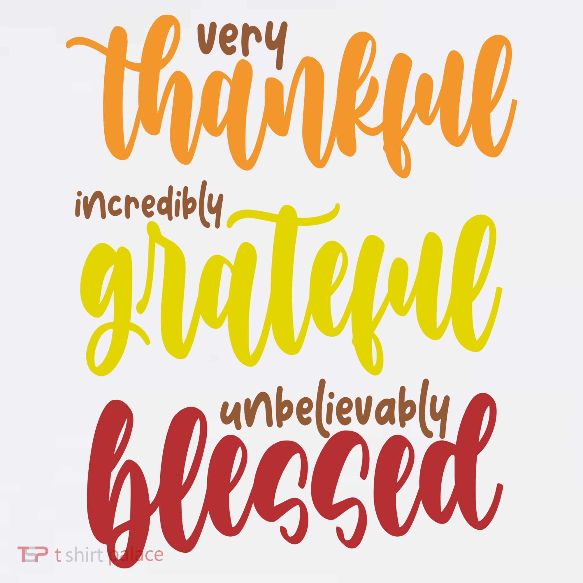Very Thankful Incredibly Grateful Unbelievably Blessed Long Sleeve Shirt
