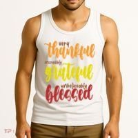 Very Thankful Incredibly Grateful Unbelievably Blessed Tank Top thumb 3