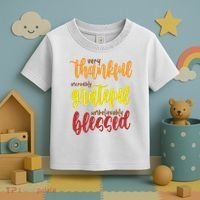 Very Thankful Incredibly Grateful Unbelievably Blessed Toddler T-Shirt thumb 3
