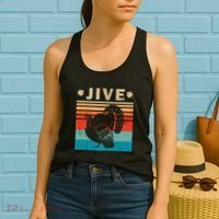 Vintage Turkey Jive Funny Thanksgiving Holiday Gift Family Women's Tank Top thumb 2