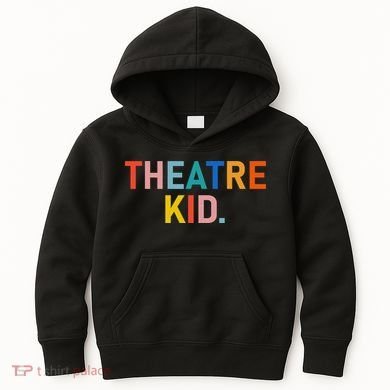 Vintage Theatre Kid Merch Kids Hoodie