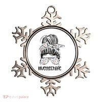 Vet Tech Life Messy Bun Veterinarian Vet Technician Gift Ornament thumb 0