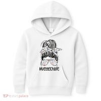 Vet Tech Life Messy Bun Veterinarian Vet Technician Gift Kids Hoodie thumb 0