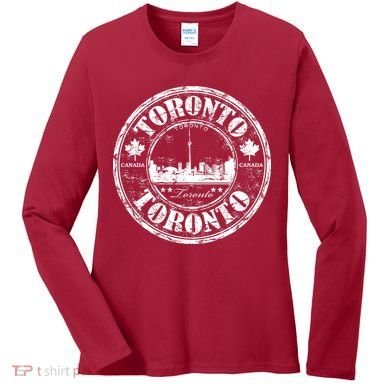 Vintage Toronto Logo Women's Long Sleeve Shirt