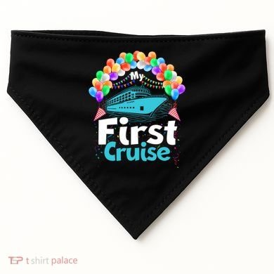 Vacation Time My First Crusie USA-Made Doggie Bandana