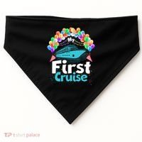 Vacation Time My First Crusie USA-Made Doggie Bandana thumb 0