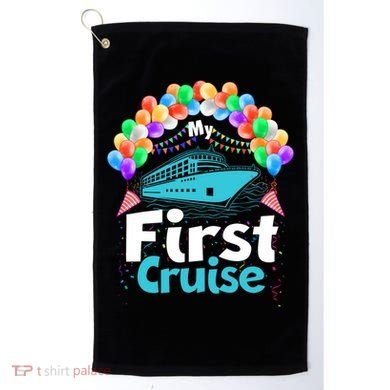 Vacation Time My First Crusie Golf Towel