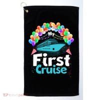 Vacation Time My First Crusie Golf Towel thumb 0