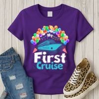 Vacation Time My First Crusie Women's T-Shirt thumb 3