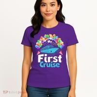 Vacation Time My First Crusie Women's T-Shirt thumb 4