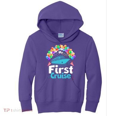Vacation Time My First Crusie Kids Hoodie
