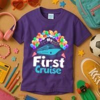 Vacation Time My First Crusie Kids T-Shirt thumb 3
