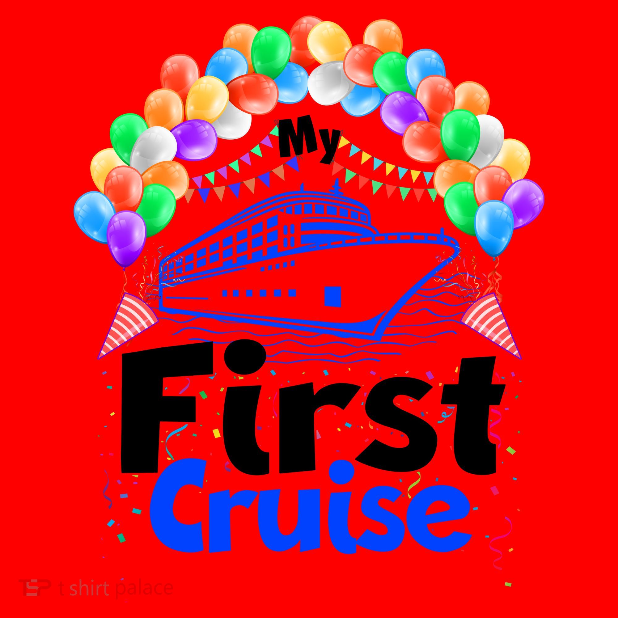 Vacation Time My First Crusie Santa Hat