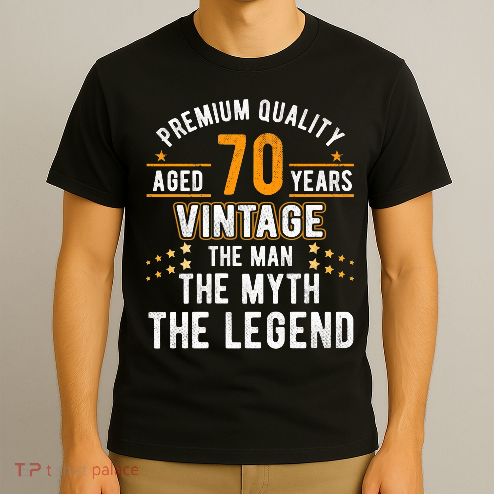 Vintage The Man Myth Legend 70 Yrs 70th Birthday Shirt T-Shirt